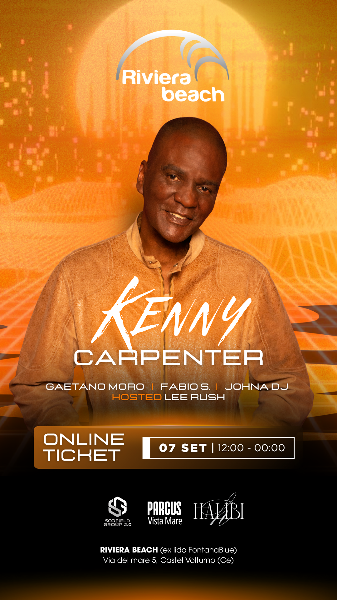 Kenny carpenter 7 settembre 2025 evento Napoli